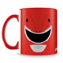 Caneca Power Rangers Ranger Vermelho - Porcelana Personalizada