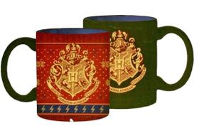 Caneca prateada Buffalo Harry Potter Hogwarts Crest Heat-Reveal