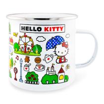 Caneca Prateada Buffalo Sanrio Hello Kitty Destination Town 620ml
