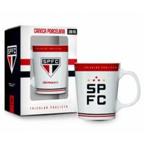 Caneca Premium São Paulo Tricolor Porcelana 360ml Licenciado