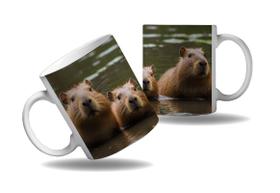 Caneca Presente Animal Capivara Moda Roedor Gigante Fofo 2 Caneca Presente Animal Capivara Moda Roedor Gigante Fofo 2