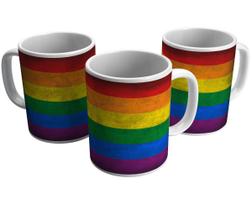 Caneca presente arco-íris lgbt pride presente gay
