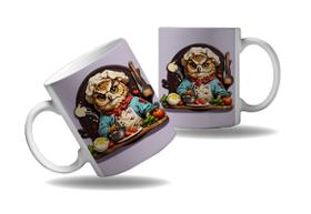Caneca Presente Coruja Cozinheira Chefes Cozinha Profissão
