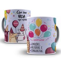 Caneca presente de aniversário fofo frase criativa