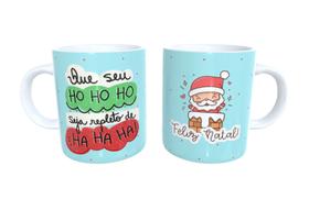 Caneca Presente De Natal Ho Ho Ho Seja Repleto - Lunabu