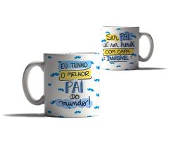 Caneca Presente Feliz Dia dos Pais Personalizada Frases 1