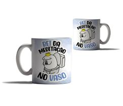 Caneca Presente Feliz Dia dos Pais Rei da Meditação no Vaso
