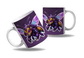 Caneca Presente Geek Nerd Cyberpunk Abelha Tecnologica HD