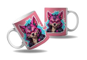 Caneca Presente Geek Nerd Cyberpunk Animal Cachorro Tecno HD Caneca Presente Geek Nerd Cyberpunk Animal Cachorro Tecno HD