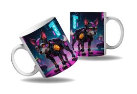Caneca Presente Geek Nerd Cyberpunk Animal Cachorro Tecno HD Caneca Presente Geek Nerd Cyberpunk Animal Cachorro Tecno HD