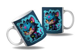 Caneca Presente Geek Nerd Cyberpunk Gatos Fofos Tecno HD Caneca Presente Geek Nerd Cyberpunk Gatos Fofos Tecno HD
