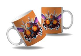 Caneca Presente Geek Nerd Cyberpunk Mosca Inseto Tecno HD