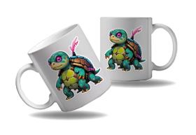 Caneca Presente Geek Nerd Cyberpunk Tartaruga Tecnologia HD
