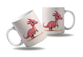 Caneca Presente Geek Nerd Dinossauros Parassauro Jurássico