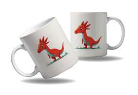 Caneca Presente Geek Nerd Dinossauros Parassauro Jurássico