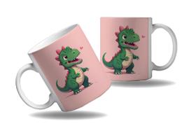 Caneca Presente Geek Nerd Dinossauros Tiranossauro Rex HD 2