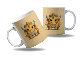 Caneca Presente Geek Nerd Dinossauros Triceratops Jurassico