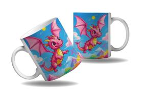 Caneca Presente Geek Nerd Dragãozinhos Coloridos Dragão HD 3