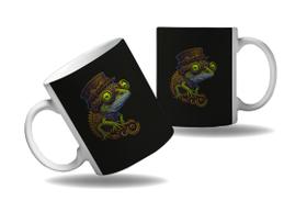 Caneca Presente Geek Nerd Tecno Vapor Steampunk Camaleão