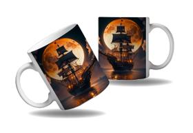 Caneca Presente Geek Nerd Tecno Vapor Steampunk Navios