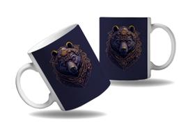 Caneca Presente Geek Nerd Tecno Vapor Steampunk Urso Marrom