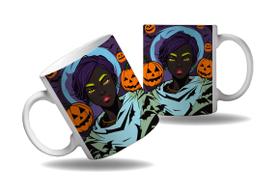 Caneca Presente Halloween Terror Bruxas Afro Negras Africa 1 Caneca Presente Halloween Terror Bruxas Afro Negras Africa 1