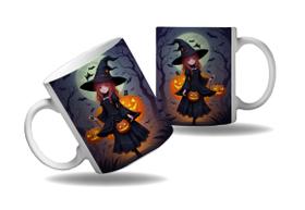 Caneca Presente Halloween Terror Dia das Bruxas Bruxinhas 3