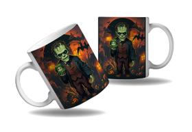 Caneca Presente Halloween Terror Monstro Frankenstein HD