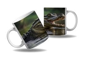 Caneca Presente Jacaré Crocodilo Aligator Réptil Rios Arte 1 Caneca Presente Jacaré Crocodilo Aligator Réptil Rios Arte 1