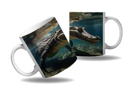 Caneca Presente Jacaré Crocodilo Aligator Réptil Rios Arte 2 Caneca Presente Jacaré Crocodilo Aligator Réptil Rios Arte 2
