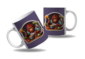 Caneca Presente Macacos Cozinheiros Chefes Cozinha Profissão