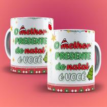 Caneca Presente Natal Flork - O Melhor Presente de Natal é Você 2