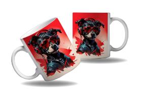 Caneca Presente Nerd Geek Óculos Animais Modernos Cachorro