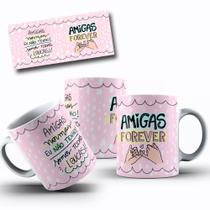 Caneca Presente Para Amigas Loucas Amigas Forever