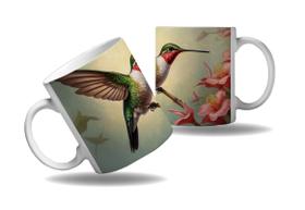 Caneca Presente Pássaros Aves Beija Flor Natureza Beleza 2