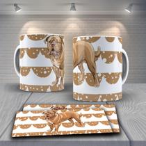 Caneca Presente Porcelana 325Ml Tema Animais Dog Terrier