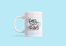 Caneca Presente Porcelana 325Ml Tema Feliz Dia Das Mães