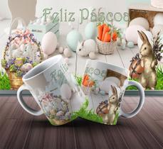 Caneca Presente Porcelana 325Ml Tema Feliz Páscoa 16