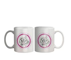 Caneca Presente Porcelana 325Ml Tema Mãe A Melhor Mãe Sempre