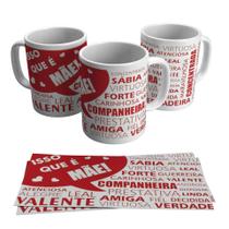 Caneca Presente Porcelana 325Ml Tema Mãe Palavras 3