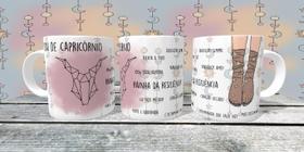 Caneca Presente Porcelana 325Ml Tema Signo Sou Capricórnio