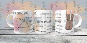 Caneca Presente Porcelana 325Ml Tema Signo Sou De Sagitário