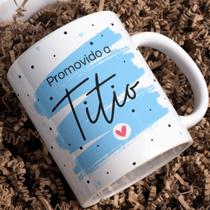 Caneca Presente Revelação De Gravidez Para Titio E Titia
