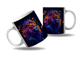 Caneca Presente Savana Leão Geek Nerd Aquarelavel Arte Caneca Presente Savana Leão Geek Nerd Aquarelavel Arte