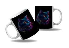 Caneca Presente Tema Geek Nerd Gato Gatinhos Cores HD