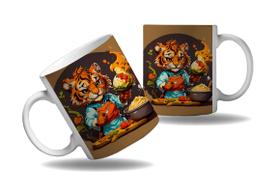 Caneca Presente Tigre Cozinheiro Chefe Cozinha Profissão