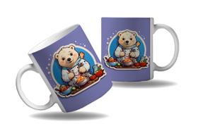 Caneca Presente Urso Cozinheiro Chefe Cozinha Profissão 2