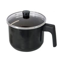 Caneca Preta 2l Esmaltada Cerâmica Indução Cooktop Elétrico Gás