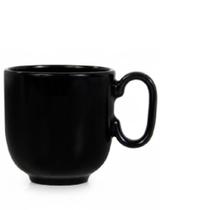 Caneca Preta Chá Café Modelo Forma 350 ml Germer Porcelanas Caneca Preta Chá Café Modelo Forma 350 ml Germer Porcelanas