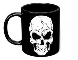 Caneca Preta Cranio Caveira